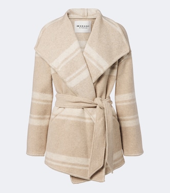 Brea striped wrap coat | Marant Etoile