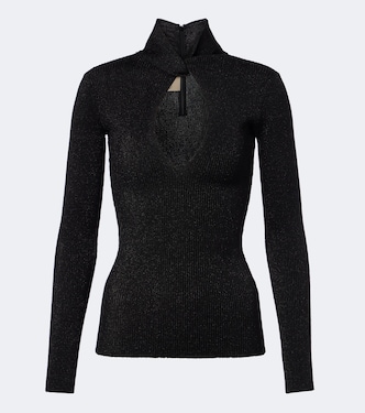 Cut-out lamé sweater | Valentino