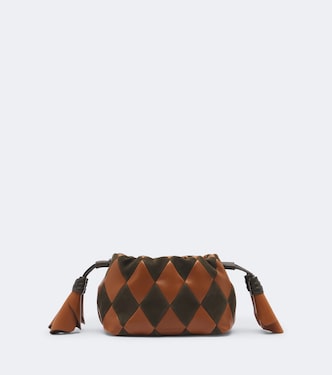 Cloud 91 Small leather and suede clutch | Zimmermann