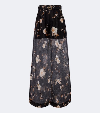 Pantalon ample Ascent en lin et soie | Zimmermann