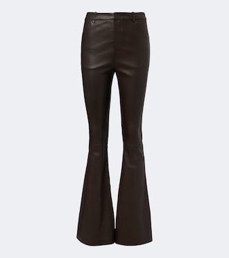 Leather flared pants | Vince