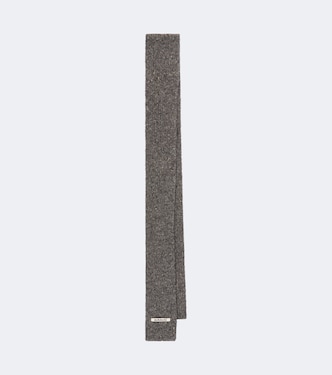 Ribbed-knit cashmere scarf | Auralee