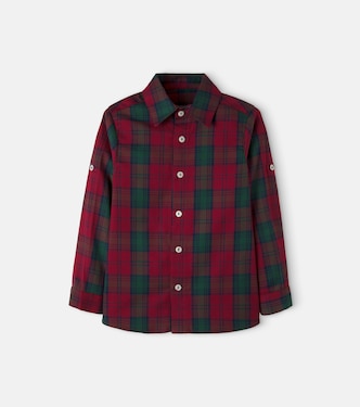 Nico plaid cotton flannel T-shirt | La Coqueta