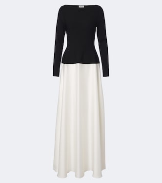 Robe longue Paola en satin | Simkhai
