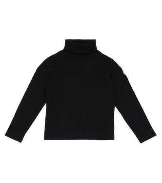 Cotton jersey turtleneck top | Moncler Enfant