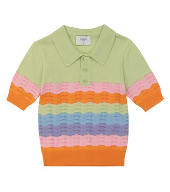 Pointelle cotton polo top | Paade Mode