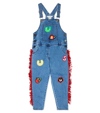 Embroidered denim dungarees | Stella McCartney Kids