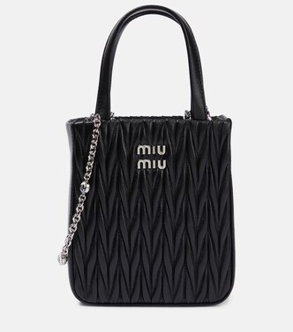 Matelassé leather tote bag | Miu Miu