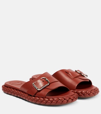 Pip leather slides | Chloé