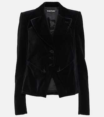 Single-breasted cotton velour blazer | Tom Ford