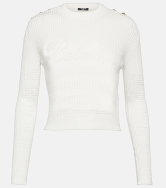 Embellished knitted top | Balmain