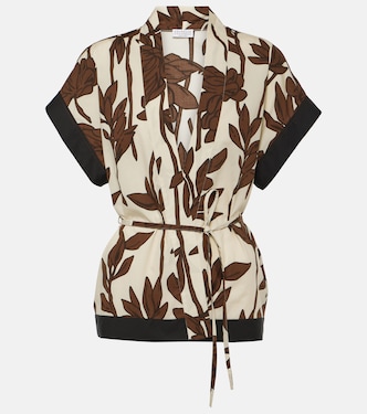 Floral cotton shirt | Brunello Cucinelli