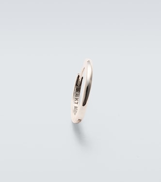 14kt white gold single hoop earring | Mateo