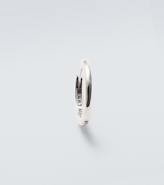 14kt white gold single hoop earring | Mateo