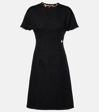 فستان قصير من تويد الصوف المخلوط DG | Dolce&Gabbana