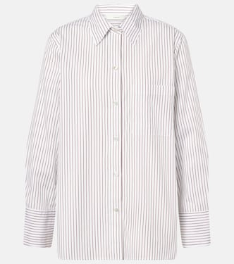Striped cotton poplin shirt | Vince
