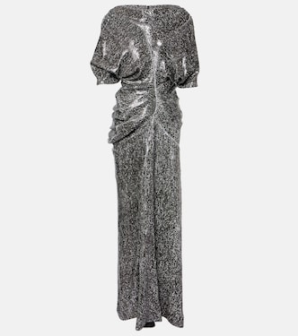 Sequined ruched gown | Dries Van Noten