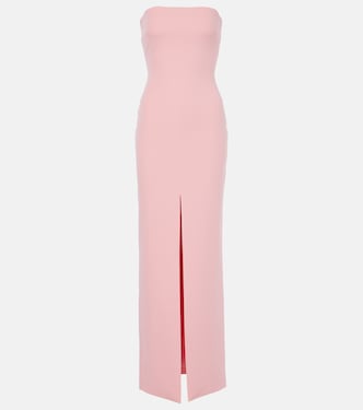 Bysha strapless crêpe gown | Solace London