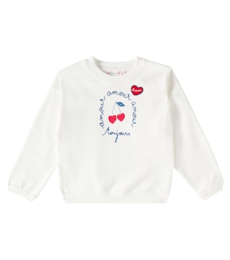 Tayla cotton sweatshirt | Bonpoint