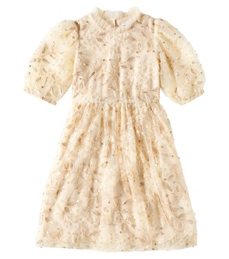 Sequined tulle dress | Self-Portrait Kids