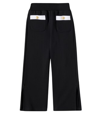 Logo cotton jersey sweatpants | Balmain Kids