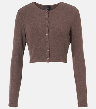 Lauren cropped jersey cardigan | Leset