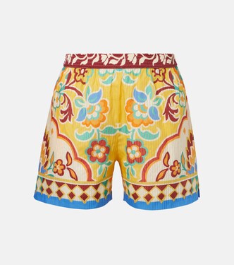 Printed cotton and silk shorts | Etro