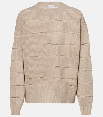 Cashmere and wool-blend sweater | Brunello Cucinelli