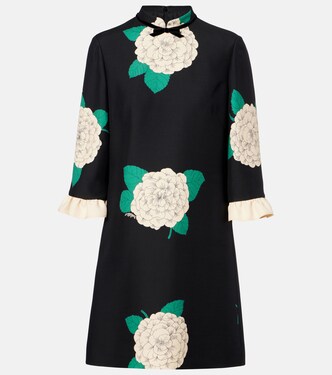 Crepe Couture floral minidress | Valentino