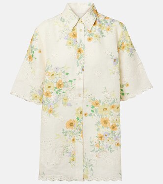 Juliette floral linen shirt | Alémais