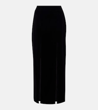 Cotton velvet maxi skirt | Nina Ricci
