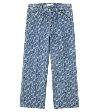 GG jacquard jeans  | Gucci Kids