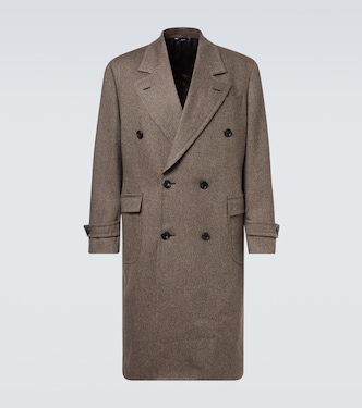 Double-breasted wool overcoat | Thom Sweeney