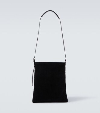 Suede messenger bag | Dries Van Noten