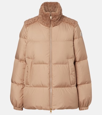 Esnaie fleece-trimmed down jacket | Moncler