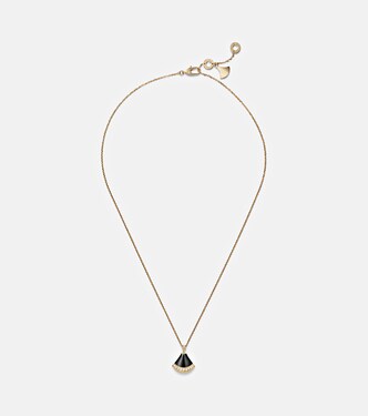 Divas' Dream 18kt gold pendant necklace with onyx and diamonds | Bvlgari