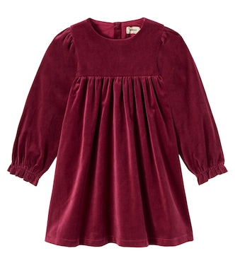 Elvira cotton velvet dress | Wheat