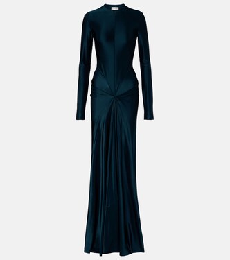 Gathered satin gown | Victoria Beckham