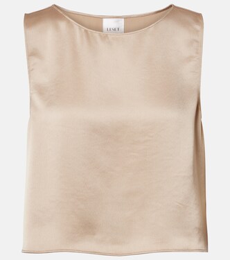 Barb satin top | Leset