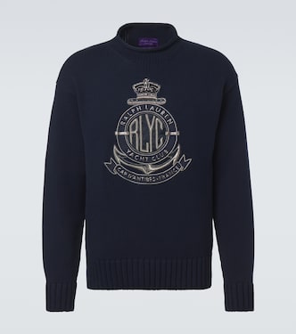 Embroidered cotton sweater | Ralph Lauren Purple Label