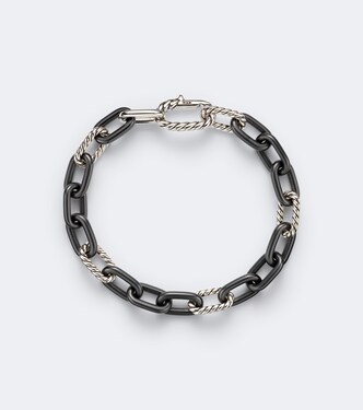 DY Madison® titanium and sterling silver chain bracelet | David Yurman