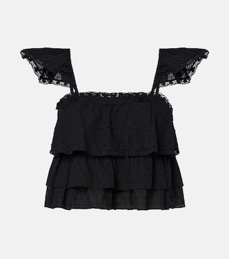 Cropped-Top Anya aus Baumwolle | Poupette St Barth