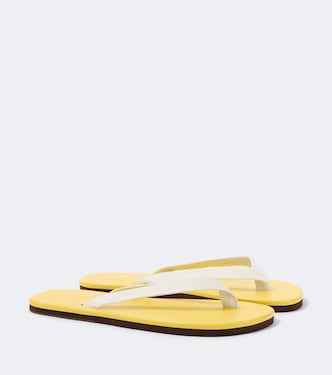 Leather thong sandals | Auralee