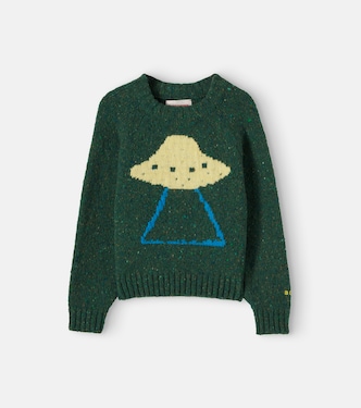 Pullover Pixel Abduction aus Jacquard | Bobo Choses