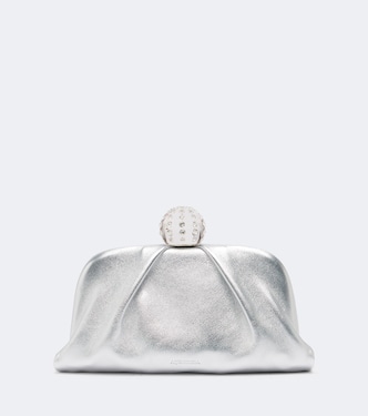 Tequila embellished canvas clutch | Aquazzura