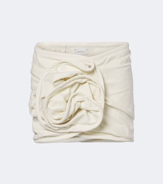 Floral-appliqué cotton jersey miniskirt | Magda Butrym