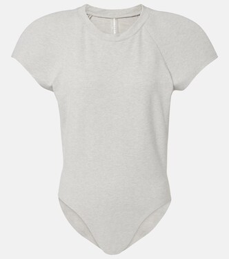 Bomber cotton-blend bodysuit | Norma Kamali