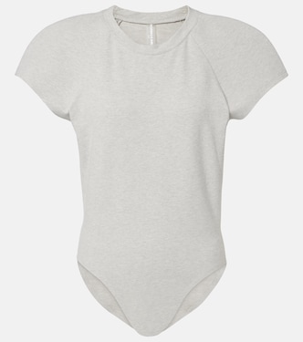 Bomber cotton-blend bodysuit | Norma Kamali