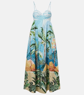 Rio Mosaic printed cotton midi dress | Farm Rio