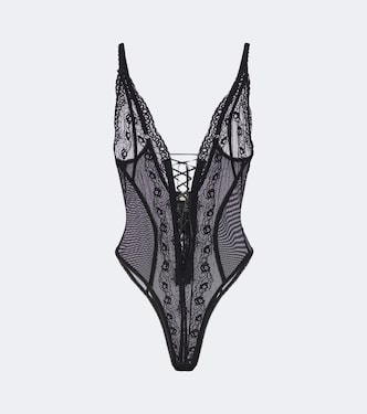 Sheer lace bodysuit | Blumarine